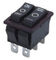 R5 Çift Sıralı Düğme Anahtarı, 32*25mm, 16A 250V, 20A 125V, PA66 Muhafaza, Lambalı/Lambasız