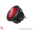 Tayvan Marka Işık Ülke LED Yuvarlak Basmalı Anahtar, Kırmızı Düğme, 6A 250V