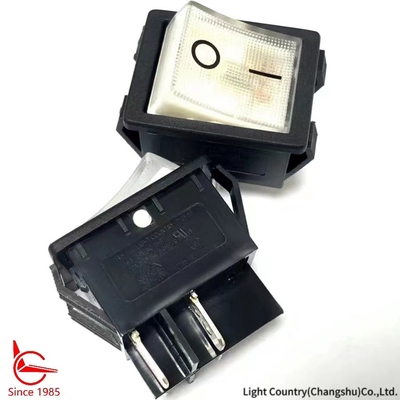 İyi Kaliteli Beyaz Işıktırılmış SOCKET için ON OFF Rocker anahtarı, 32 * 25mm, VDE / TUV / UL