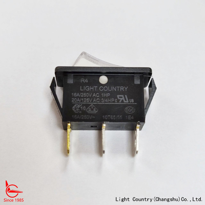 Fabrika Yüksek Kaliteli Beyaz LED aydınlatılmış Rocker anahtarı, R4, 33x15mm, ON-OFF, 20A 125V