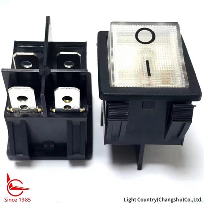 İyi Kaliteli Beyaz Işıktırılmış SOCKET için ON OFF Rocker anahtarı, 32 * 25mm, VDE / TUV / UL