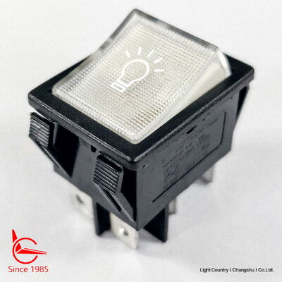 Kaliteli Beyaz Işık PLC Kontrol Paneli için ON-OFF Rocker Anahtarı, 32*25mm, VDE, TUV, UL